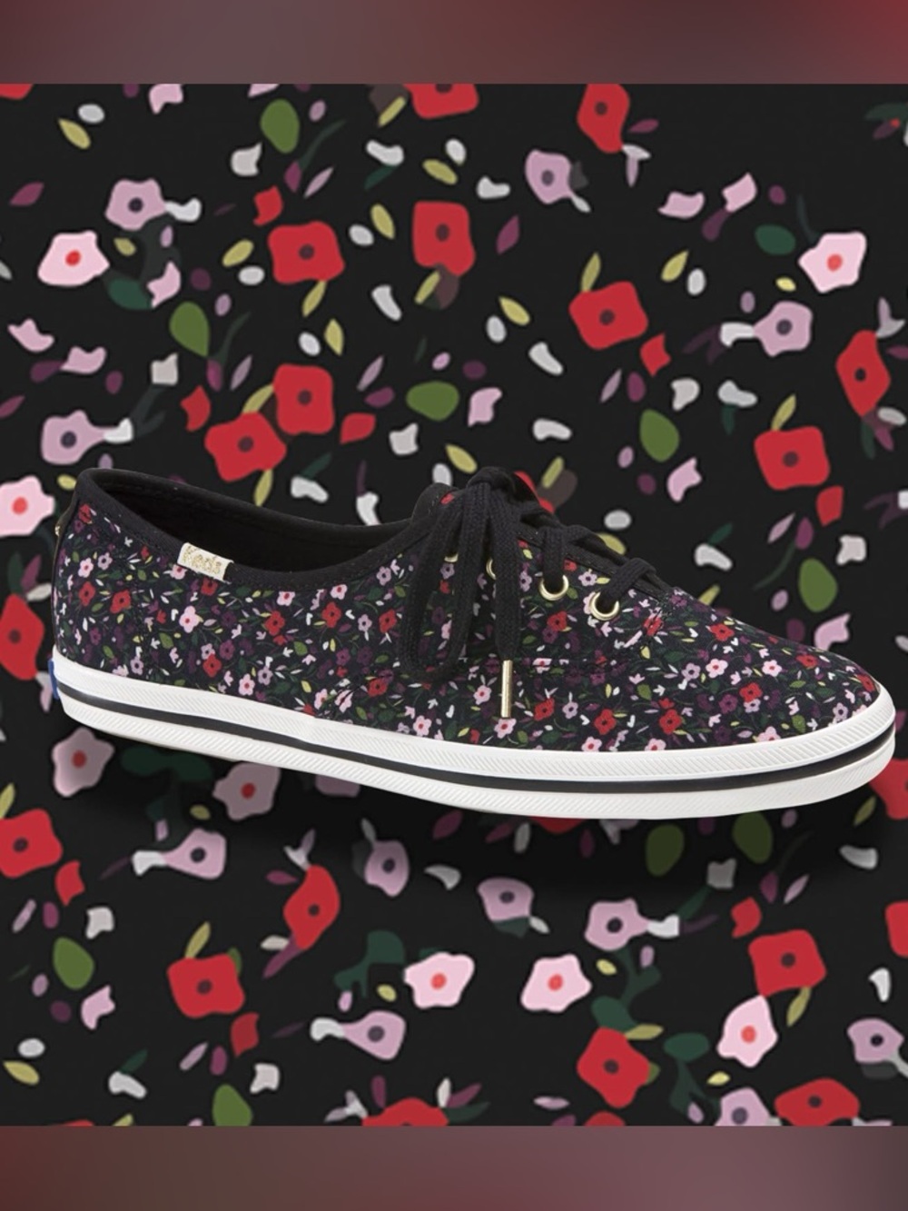 Kate Spade x Keds Floral Tennis Shoes Size 9